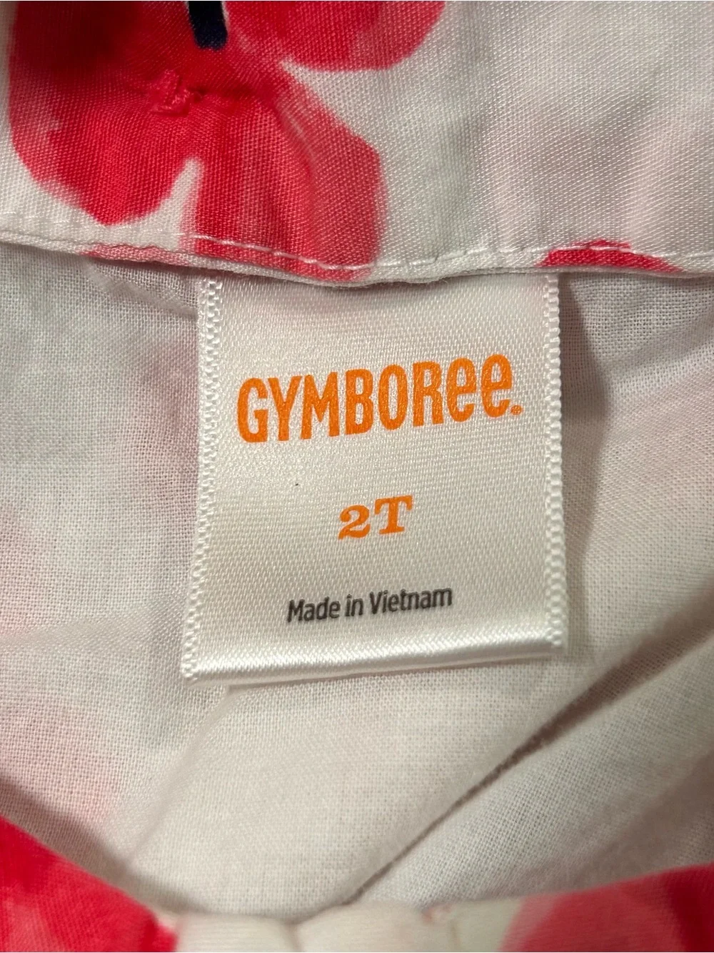 Gymboree Flower 100% Cotton Dress 2T Pink White‎